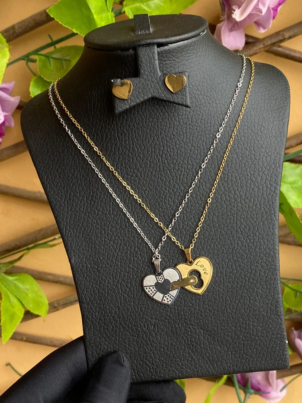 3 pc set stainless steel jewellery
