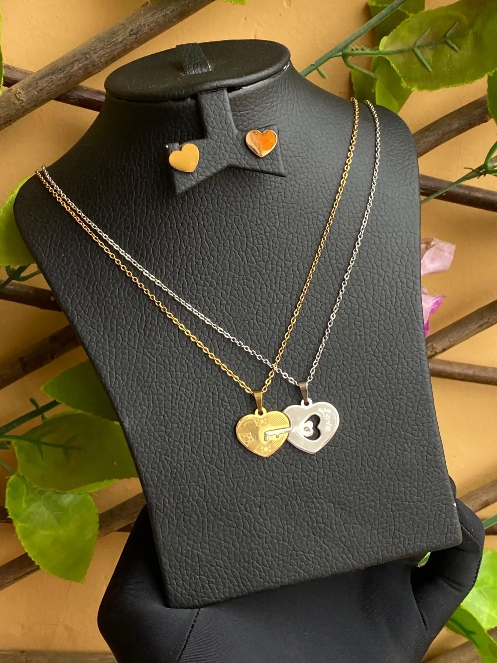 3 pc set stainless steel jewellery