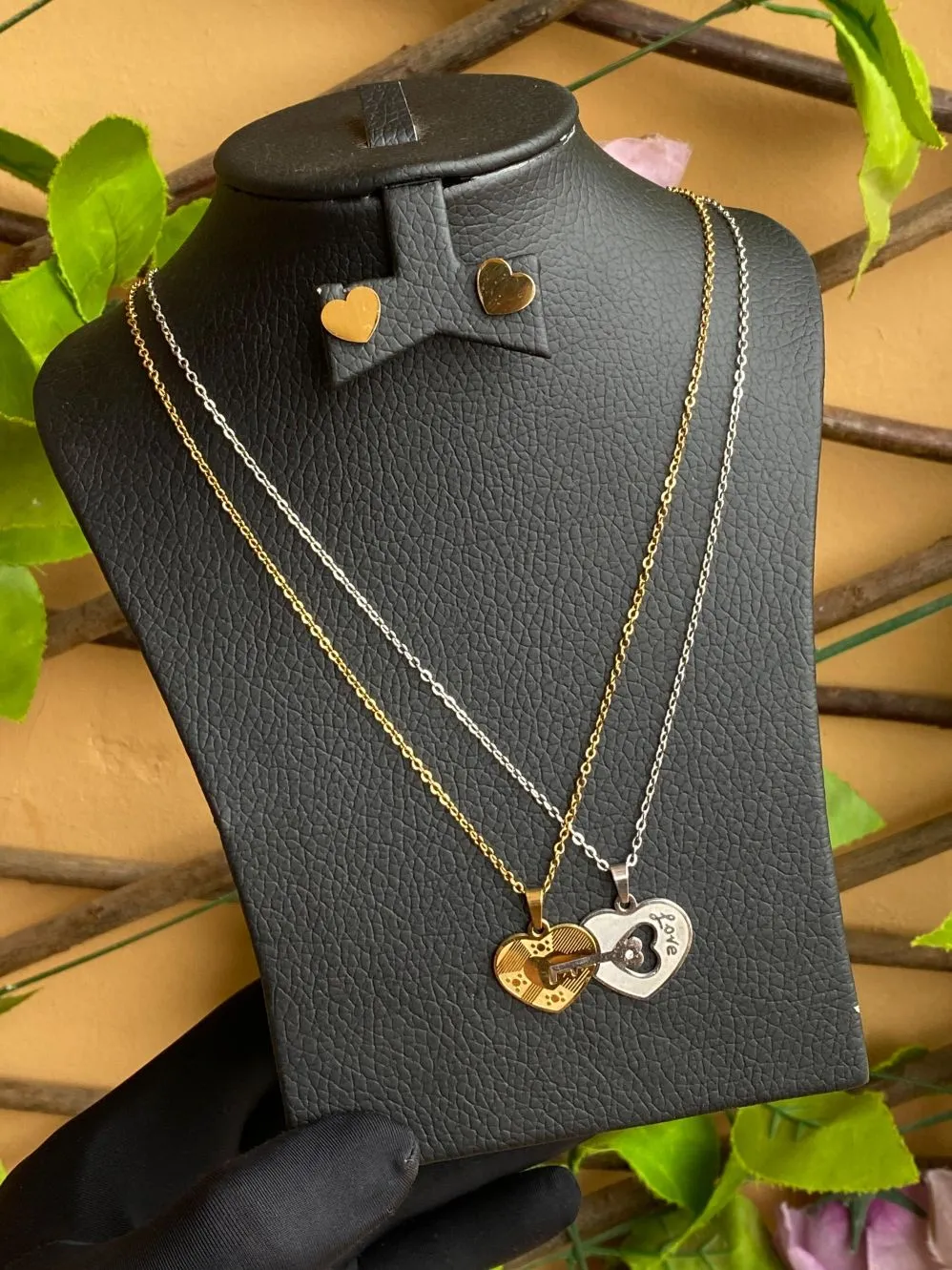 3 pc set stainless steel jewellery