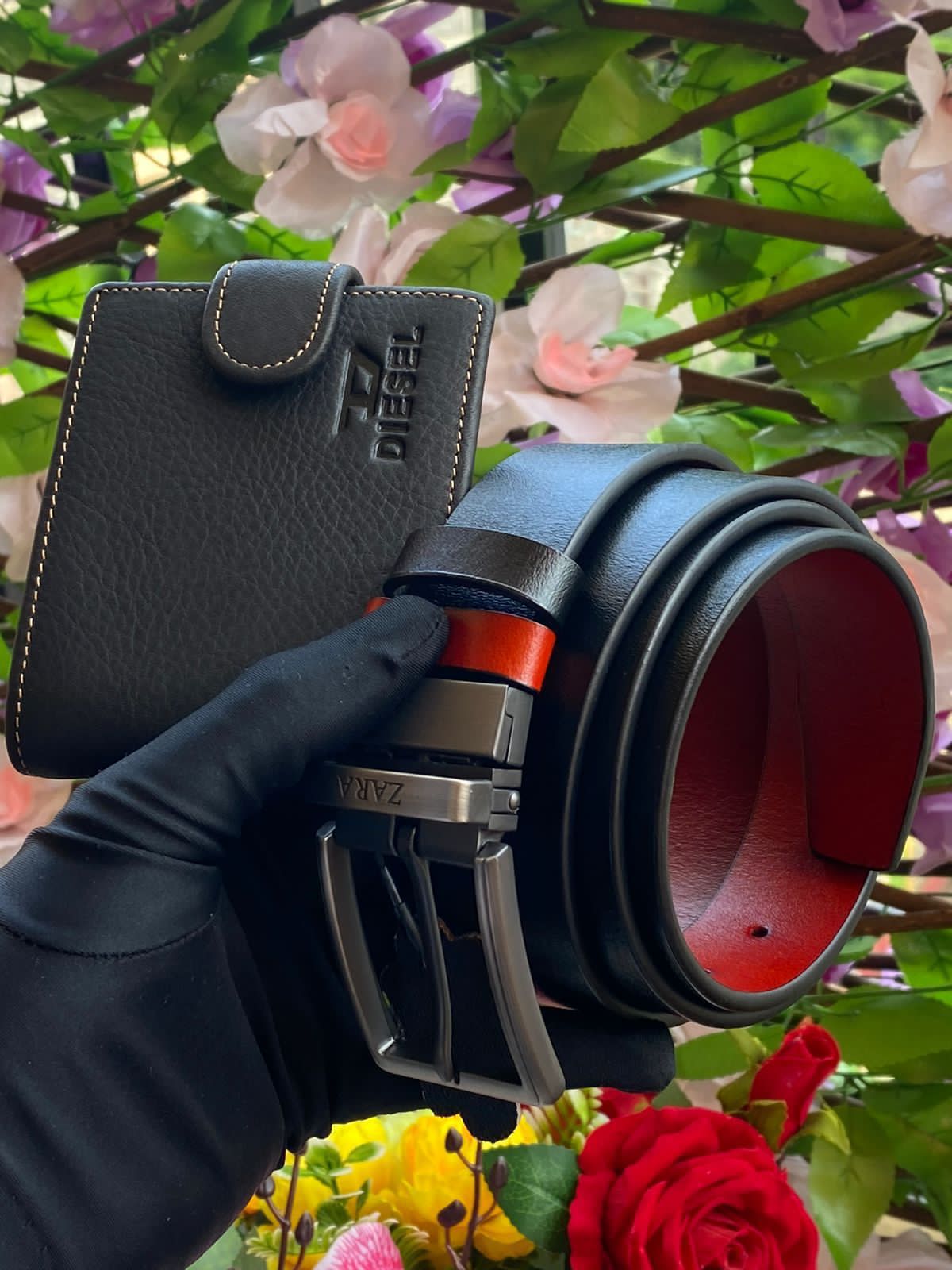 Leather Belt x Wallet Combo